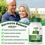 DIM SGS + - Hormone + Detox.Encourages Hormone Balance, Hormonal Acne Supplements,Helps Control Appetite,Promotes Detoxification(60 Capsules)